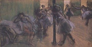 Edgar Degas - Dancers rehearsing