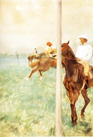 Edgar Degas - Jockeys Before the Race, c.1878-79