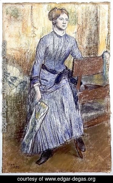 Edgar Degas - Portrait of Helene Rouart (Mme. Marin) 1886