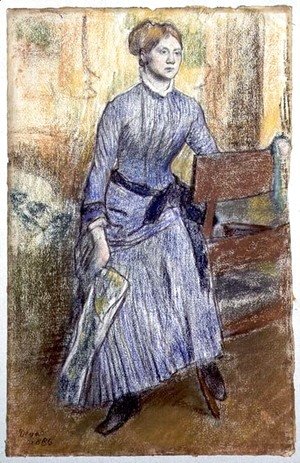 Edgar Degas - Portrait of Helene Rouart (Mme. Marin) 1886