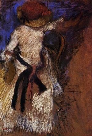 Edgar Degas - Seated Woman in a White Dress, c.1888-92