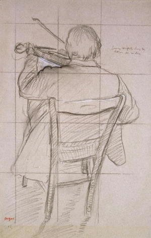 Edgar Degas - Study of a Violinist Seen from the Back