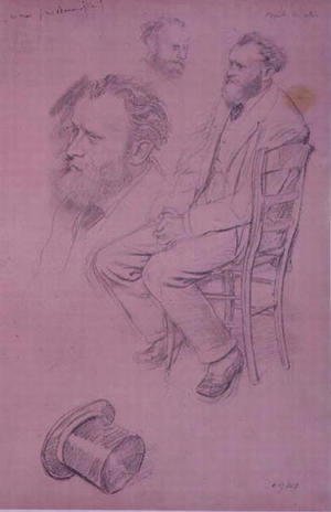 Study for a Portrait of Edouard Manet (1832-1883) 1864-66