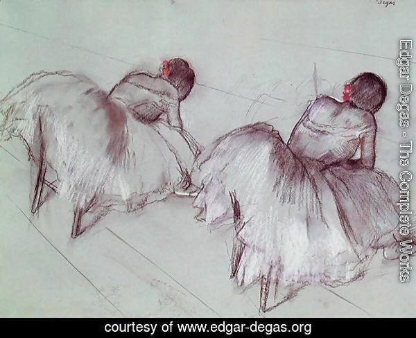 Two Ballet Dancers Resting