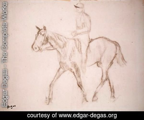 Edgar Degas - Horse and Jockey