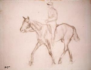 Edgar Degas - Horse and Jockey