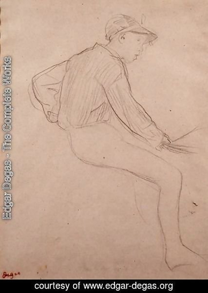 Edgar Degas - Study of a Jockey