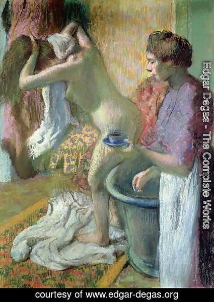 Edgar Degas - Breakfast after a bath, 1883