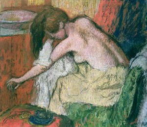 Woman drying herself, 1888-89