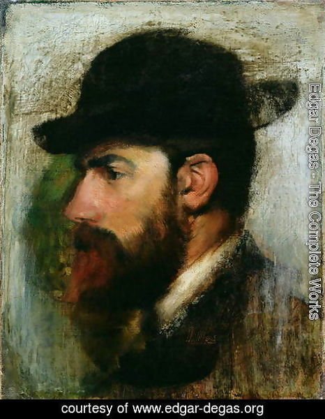 Edgar Degas - Portrait of Henri Rouart (1833-1912) 1871