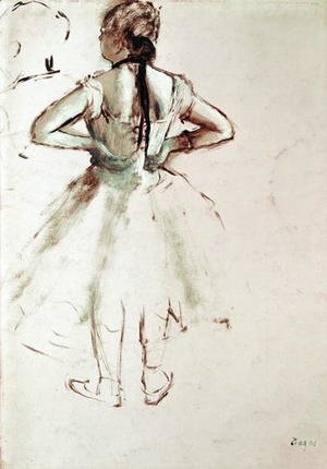 Dancer viewed from the back