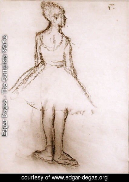 Edgar Degas - Ballerina viewed from the back