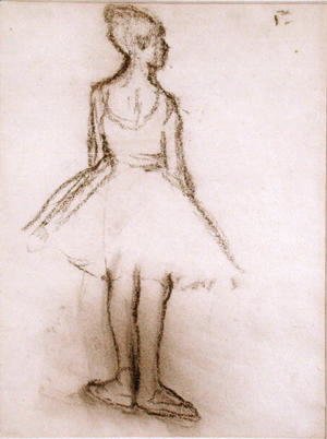 Ballerina viewed from the back