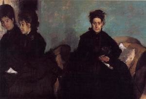 Edgar Degas - The Duchess de Montejasi and her daughters Elena and Camilla, 1876