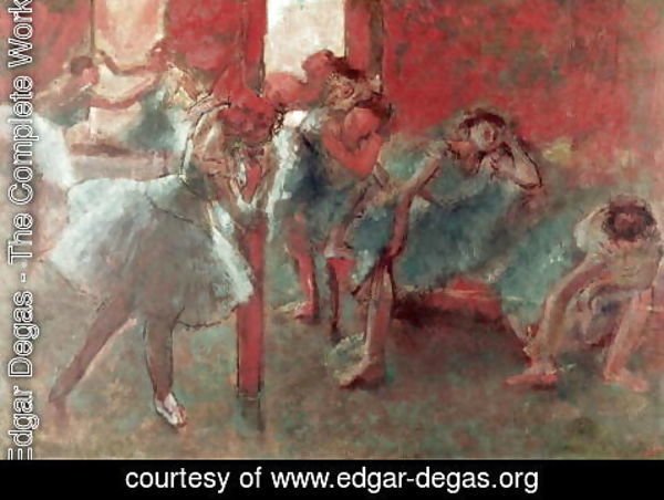 Edgar Degas - Dancers at Rehearsal, 1895-98