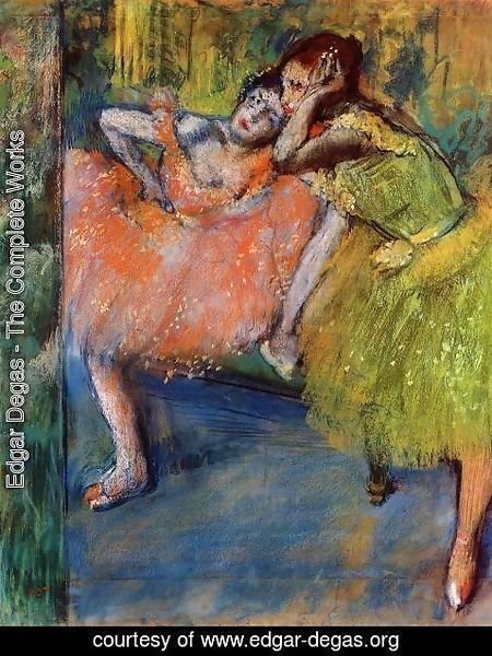 Edgar Degas - Two Dancers in the Foyer, c.1901