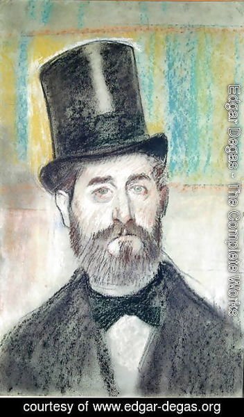 Edgar Degas - Man in an Opera Hat