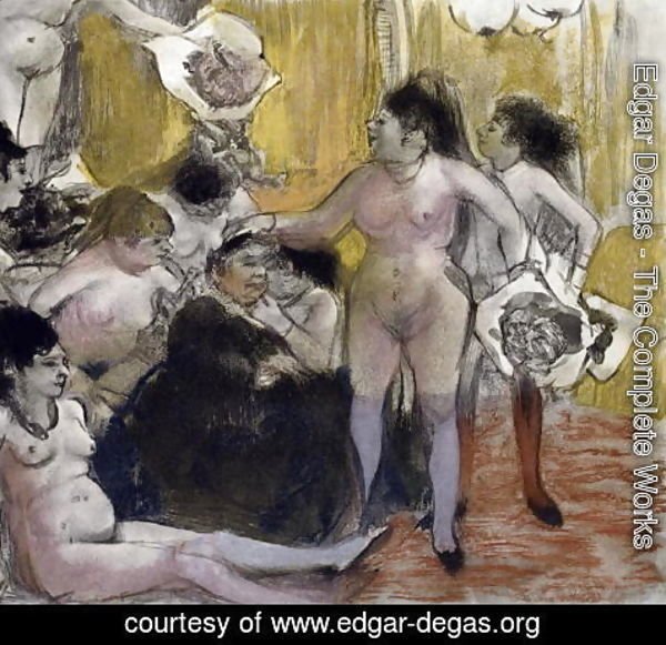 Edgar Degas - llustration from 'La Maison Tellier' 1933