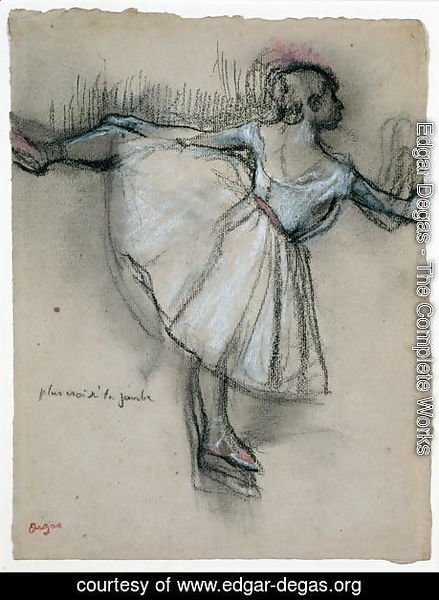 Edgar Degas - Dancer at the Bar, c.1885