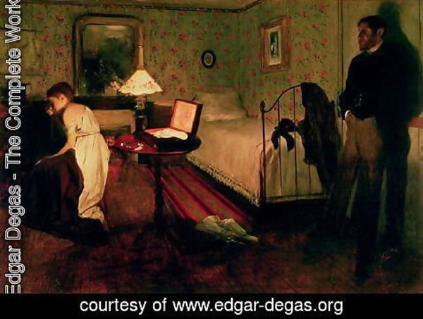 Edgar Degas - The Interior (Rape Scene), c.1868