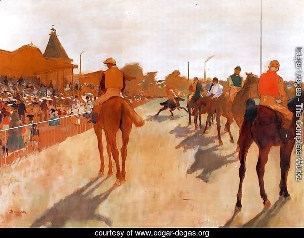 The Parade, or Race Horses in front of the Stands, c.1866-68