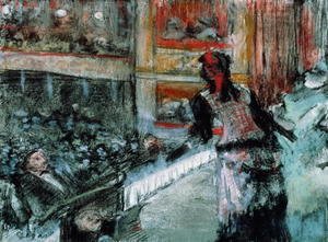 Edgar Degas - Theatre scene