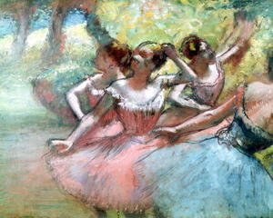Edgar Degas - Four ballerinas on the stage