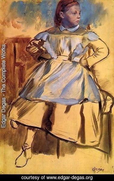 Edgar Degas - Portrait of Giulia Bellelli (sketch)