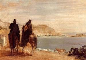 Edgar Degas - Promenade by the Sea
