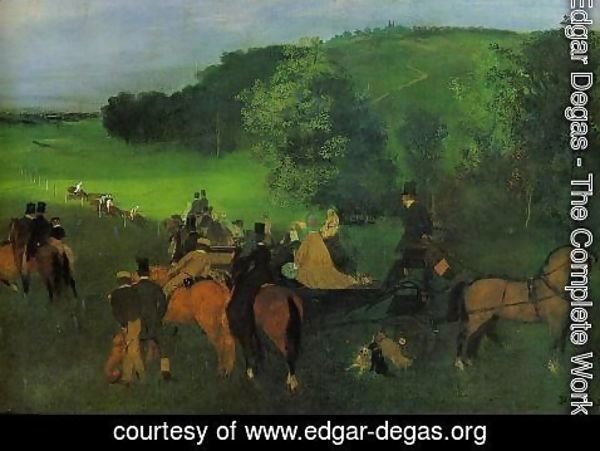 Edgar Degas - On the Racecourse