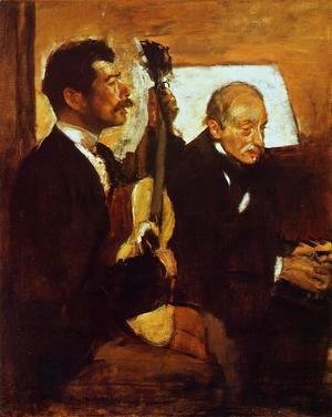 Edgar Degas - Degas' Father Listening to Lorenzo Pagans