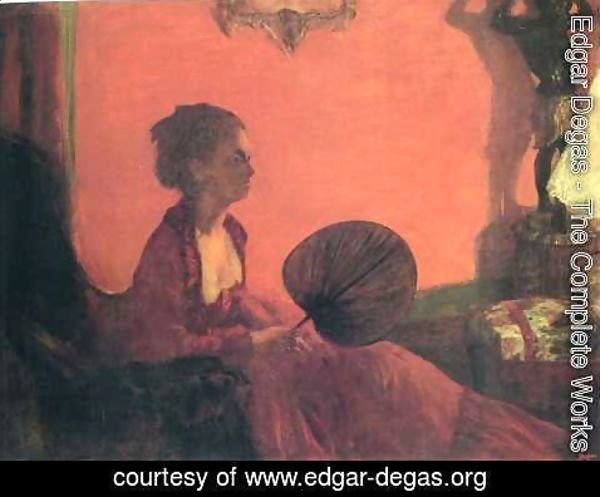 Edgar Degas - Madame Camus with a Fan