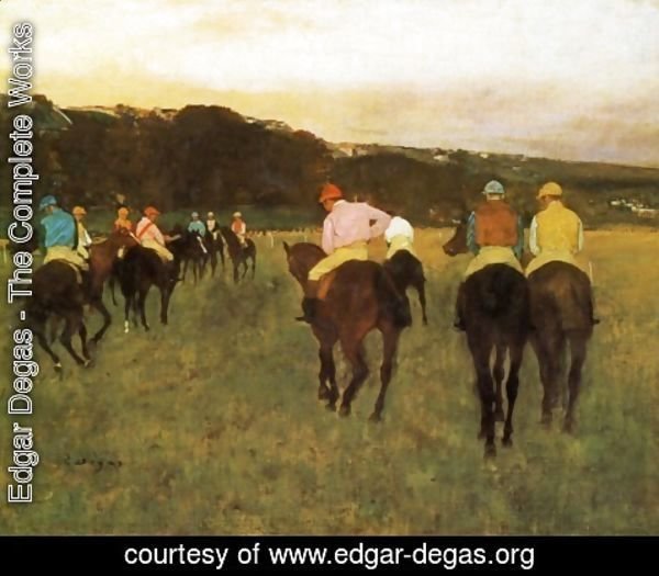 Edgar Degas - Racehorses at Longchamp