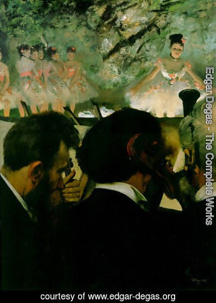 Edgar Degas - Musicians in the Orchestr
