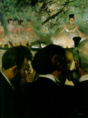 Edgar Degas - Musicians in the Orchestr