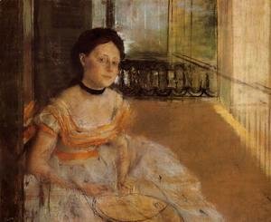 Edgar Degas - Woman Seated on a Balcony