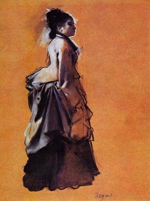 Edgar Degas - Young Woman in Street Dress