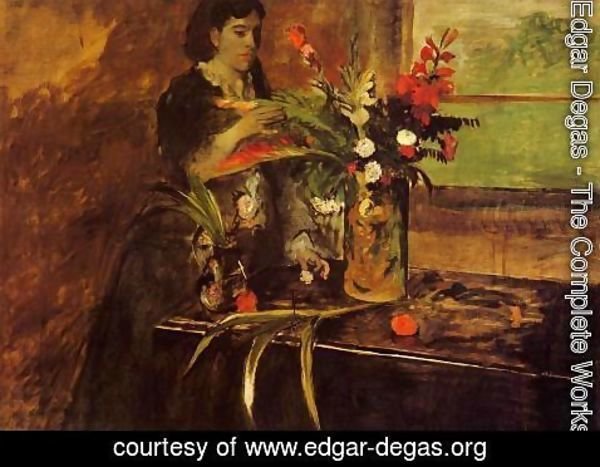 Edgar Degas - Portrait of Mme. Rene De Gas, nee Estelle Musson