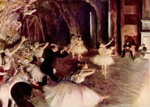 Edgar Degas - The Rehearsal on Stage