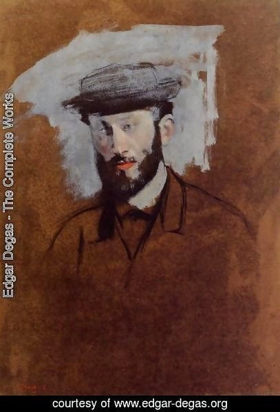 Edgar Degas - Portrait of Eugene Manet (study)