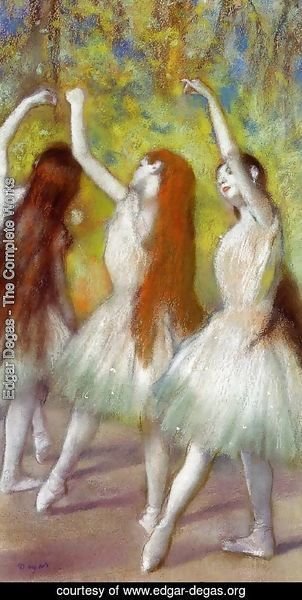 Edgar Degas - Dancers in Green
