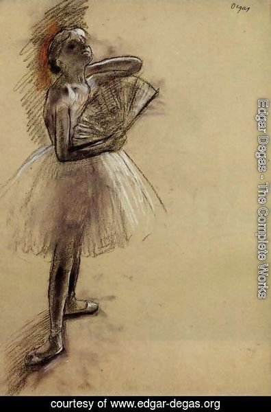 Edgar Degas - Dancer with a Fan I