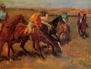 Edgar Degas - Before the Race II