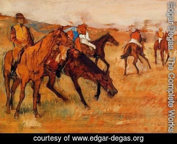 Edgar Degas - Before the Race III