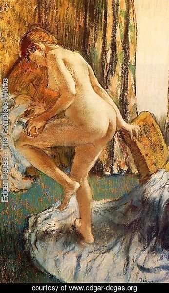 Edgar Degas - After the Bath IV