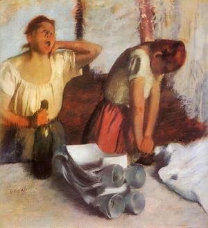 Edgar Degas - Laundry Girls Ironing I