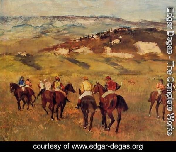 Edgar Degas - Racehorses I