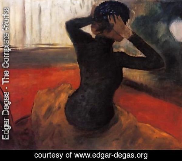 Edgar Degas - Woman Trying on a Hat