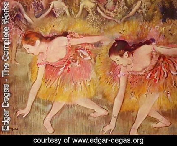 Edgar Degas - Dancers Bending Down