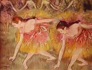 Edgar Degas - Dancers Bending Down